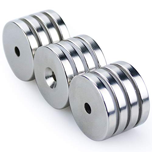 2 Neodymium+Countersunk+Magnets+Permanent+Magnets
