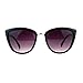 SA106 Runway Fashion Metal Bridge Trim Oversized Cat Eye Sunglasses
