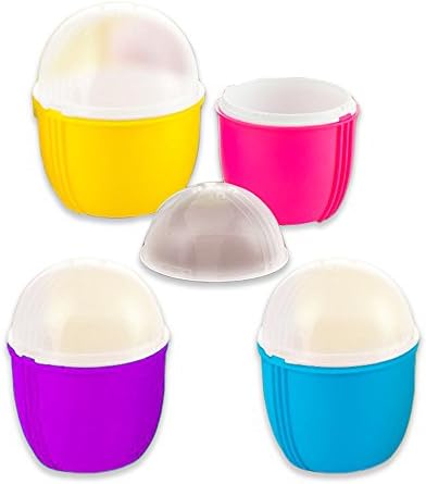 Zap Chef Microwave Egg Cooker Set, BPA Free -- Effortless Breakfast Microwavable Egg Cookers (4 Pack; Perfect Scrambled and Poached Eggs in Seconds)