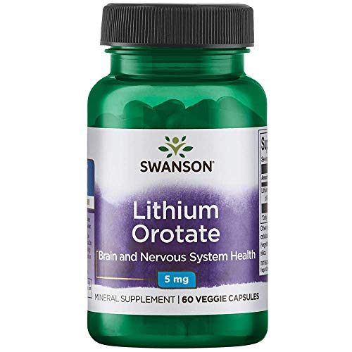 Swanson Lithium Orotate Antioxidant Mood Emotional Wellness Behavior