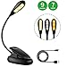 MINGER LED Book Light, Clip Reading Light USB Rechargeable Lamp 7 LED Beads 9 Level Brightness Warm/Cool White Eye-Care, 60 Hours Portable Reading Lamp for Kindles, Books for Adults Kids in Bed