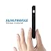 ULAK iPhone 5C Case, iPhone 5C Case Black, Shockproof Soft Silicone Rubber Hard Plastic Hybrid Heavy Duty Protection Kidproof High Impact Case Cover for Apple iPhone 5C -Black