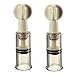 2pcs S Size (Dia. 0.7in) Twist No Pump Suction Cupping Nipple Enhancer Enlargement Breast Enlarger Vacuum Rotary Bondage Fetish - Firmer, Perkier, Larger Nipples