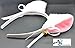 A&S Creavention Cat Ear Cosplay Headband and Accessories - White