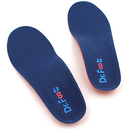 Dr. Foot's Orthotics Insoles for Flat Feet Arch Support Shoe Inserts
