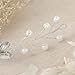 Bridalvenus Bride Wedding Headband Bridal Peal Halo Hair Accessory Headpiece for Women and Girls (Silver)