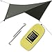 Golden Eagle Hammock Tarp - Rain & Sun Fly Tent - Camping Shelter, Lightweight, Easy Setup, Waterproof Polyester 190T. 126x126 in/320x320 cm