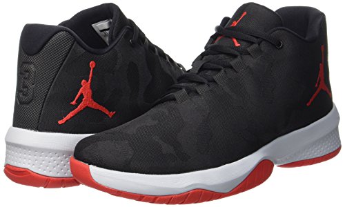 jordan b fly red and black