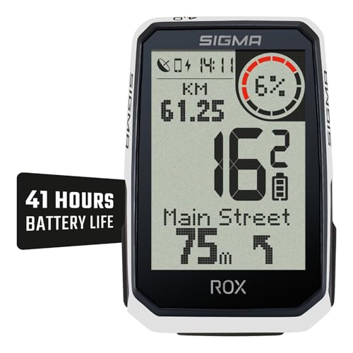 SIGMA ROX 4.0 ENDURANCE White | 41h Akkulaufzeit | ANT+&BLE
