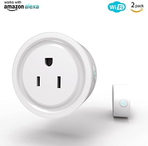 Nuegals WiFi Smart Plug, Mini Wireless Smart Socket Outlet Works With Amazon Alexa and Google Home, USB Port, Timing Function, Remote Control Your Devices Anywhere, No Hub Required (US Plug, 2 Pack)
