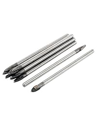 Uxcell 4 mm Dia Lanza Point cabeza de mármol azulejos Broca para vidrio (10 pcs