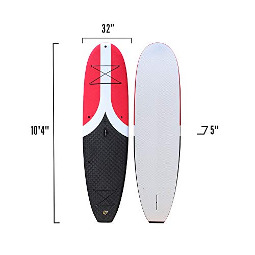 South Bay Board Co. Premium Soft Top Stand Up Paddle Board The Deluxe Package 10’4 Big