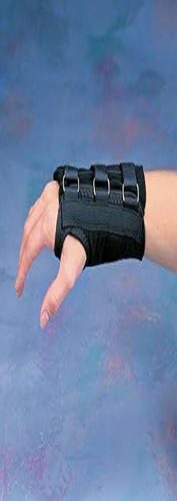 Rolyan D-Ring Wrist Braces, Comfort-Focused Wrist Brace for Carpal Tunnel Syndrome and Other Wrist Disorders: Non-Restrictive Design, Regular Length, X-Small, Left, Black