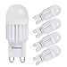 Kakanuo G9 LED Bulb Dimmable Warm White 3000K,3W(30W Halogen Equivalent),G9 Base Bi-Pin 300LM for Chandelier,Home Lighting(Pack Of 4)