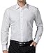 PAUL JONES White Business Casual Dress Shirts for Men Long Sleeves (L)