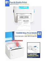 Dymo 1744907   Etiquetas térmicas para envíos de 1.6 x 2.4 in, 220 etiquetas para impresora térmica por rollo,  Ebay Endicia USPS UPS FedEx DHL