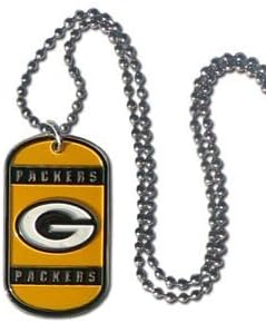 Amazon Com Siskiyou Green Bay Packers Keychain Keyring Dog Tag Automotive