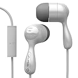 JLab Audio JBuds Hi-Fi Noise-Reducing Ear Buds with Universal Microphone, GUARANTEED FOR LIFE - White