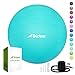 Trideer Extra Thick Yoga Ball Exercise Ball, 5 Sizes Ball Chair, Heavy Duty Swiss Ball for Balance, Stability, Pregnancy and Physical Therapy, Quick Pump Included