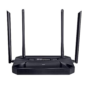iBall Baton iB-WRD12GN, 1200M Mesh Gigabit Dual Band Wireless AC Router, (Black)