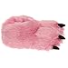 Plush Bear Paw Animal Slippers (Pink, X-large)