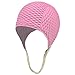 Textured Latex Rubber Swim Cap with Strap