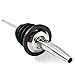 Tiger Chef Stainless Steel Classic Bottle Pourers w/Tapered Spout Medium-Fast Flow Pourer (6)
