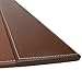 Dacasso Rustic Brown Desk Pad with Side-Rails, 34 by 20-Inch