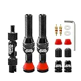 MUQZI Tubeless Schrader Valve Stems Kits - Alloy