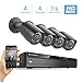 Amcrest Full-HD 1080P 4CH Video Security System w/Four 2MP Outdoor IP67 Bullet Cameras, 66ft Night Vision, Pre-Installed 1TB Hard Drive, (AMDV10814-4B-B)