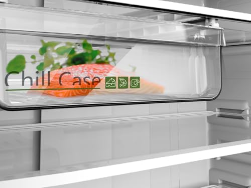 Midea 866L Gross & 651L Net Double Door Refrigerator, Multi-Air Flow Technology, Equipped With Smart Sensor, Electronic Control, Inverter Quattro, Active-C Fresh, Smart Cooling, Silver MDRT866FGE46AE