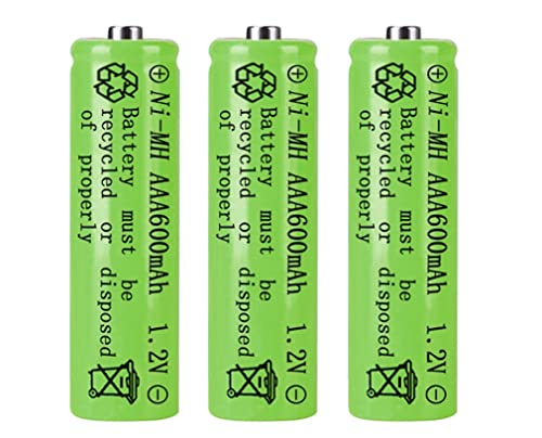 Cotchear 1.2V AAA Rechargeable Battery, 700mAh Rechargeable Ni-MH Batteries AAA Battery - Recharge up to 500 Times (3 Pcs)