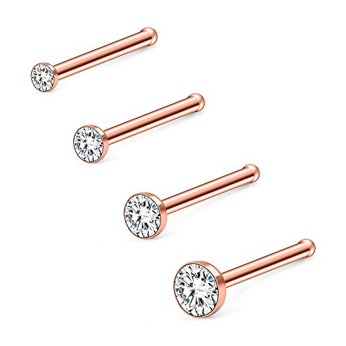 Ruifan 4pcs 18g 316l surgical steel 1.5mm 2mm 2.5mm 3mm…