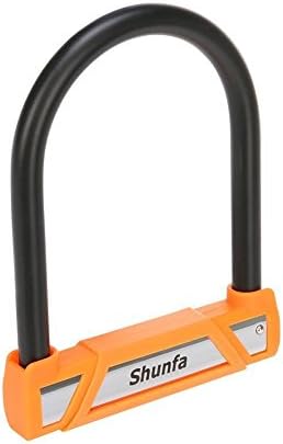Bike Lock, Shunfa 0.65in Diameter Hardened Steel Heavy Duty U Lock for Bicycle with 3 Keys, Security Level 4