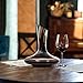 Americanflat Decanter - 1500ml (50oz) Lead-Free Glass Wine Decanter 100% Hand Blown Wine Aerator