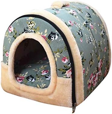 Pets Cats Dogs Bed 2 in 1 Home and Sofa Pet Cuddler Cave Cat Soft Tent Bed Dog House Condo Pet Self Warming Beds for Puppys and Kittens -35cm/ 45cm/60cm