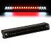 Auto Dynasty Full LED Rear High Mount Center 3rd Tail Brake Light Cargo Lamp Compatible with Chevy GMC C1500 C2500 C3500 K1500 K2500 K3500 Blazer Tahoe Yukon GMT400 88-00, Black Housing Smoked Lens