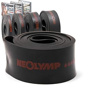 NEOLYMP Premium Weerstandsbanden + E-boek met meer dan 100 oefeningen – Heavy Resistance Band set – Band fitness…
