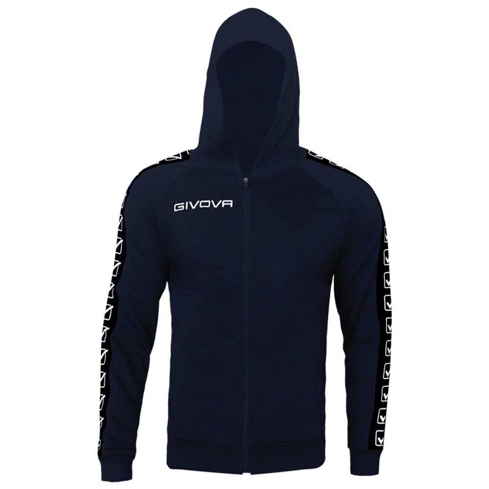 Givova Band Unisex Adult Zip Sweatshirt (Pack of 1) Blue