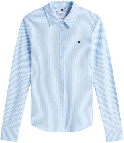 Camisa Mujer 1985 Slim con Cuello francés, Multicolor (Ithaca STP/Vessel Blue), XXS