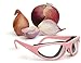 RSVP Tearless Pink Kitchen Onion Goggles, supports Breast Cancer Awareness