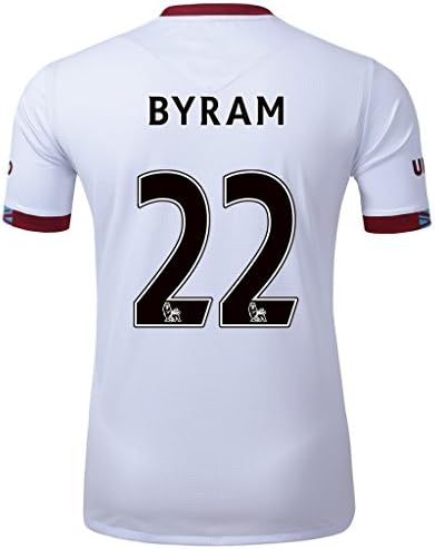 2016/17 #22 Byram White Away Adult Soccer Jersey Size S-M-L-XL