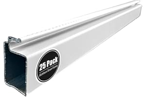 Metro Screenworks Window Screen Frame Kit - White, 5/16 in x 3/4 in - Window Screen Frame Replacement w/ 25 Screen Frame Sticks 95-in, 100 Screen Frame Square Corners - Bulk Window Frame Kit