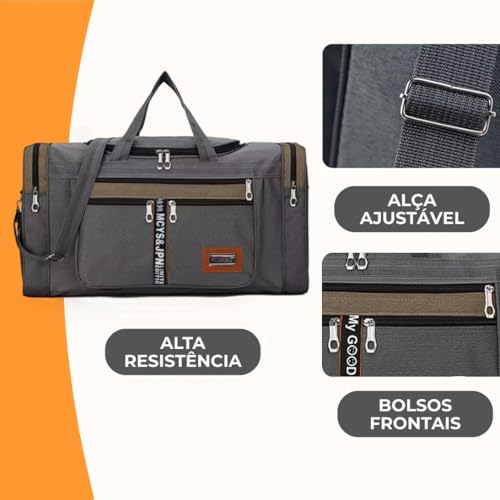 Bolsa De Mão Masculina Super Grande E Reforçada 70 * 26 * 33cm