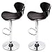 BestMassage Set of 2 Adjustable Height Swivel Bar Stools w/Chrome Base Counter Height Stool