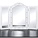 Best Choice Products Lighted Tabletop Tri-Fold Vanity Mirror W/LED Lights