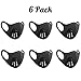 Stosts Anti Dust Face Mouth Masks with Valve, Unisex Black N95 Respirator Safety Masks, Reusable Washable 3D Fashion Masks for Running Cycling Camping Traveling Outdoor Activities Adults Men Women