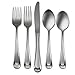Oneida Satin Sand Dune 65 Piece Everyday Flatware Set 18/0 Stainless Steel, Silver