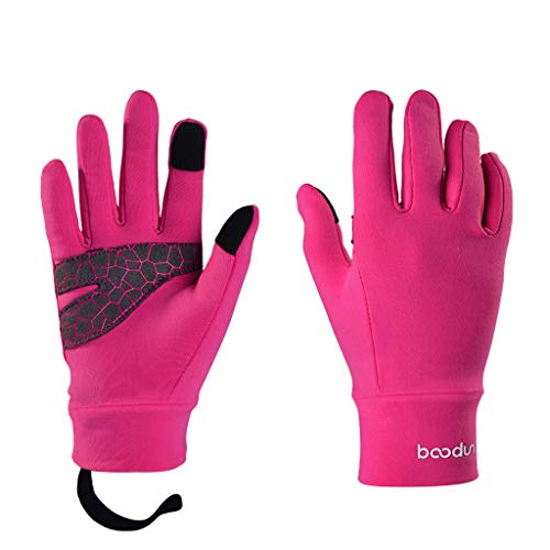 â„ï¸â„ï¸Maonet Children's Ultra Soft Comfort Breathable Thicken Ski Snowboard Hiking Camping Warm Glove (Hot Pink, M)