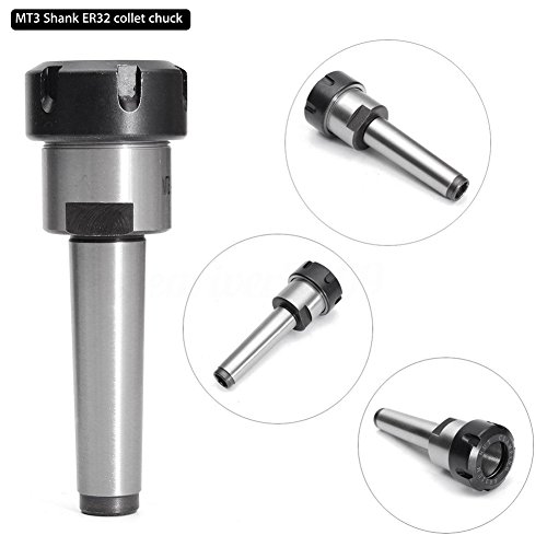 MT3 Shank With 11PC ER32 Collet Set ER32 Chuck & Spanner For Milling Machine